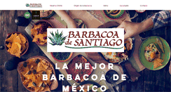 Desktop Screenshot of barbacoadesantiago.com